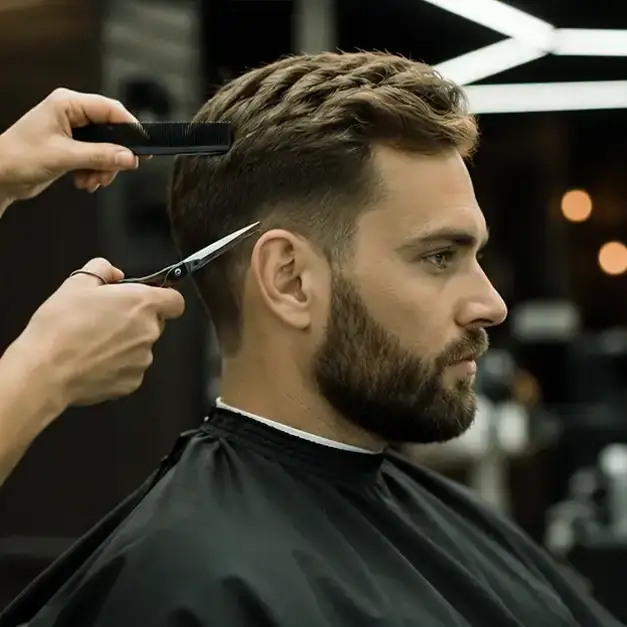 Men's haircut from classic to modern looks